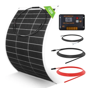130W 260W 12V 1/2-panneau Solaire Autonome avec Panneau Mono Flexible 130W
