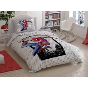 Official Spiderman Single Duvet Cover Set - 100% Cotton