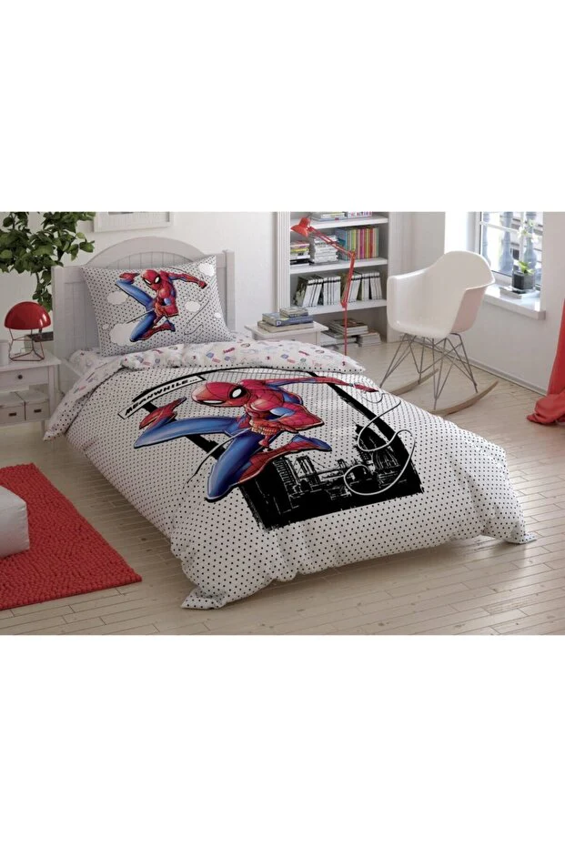 Official Spiderman Single Duvet Cover Set - 100% Cotton – Image 2