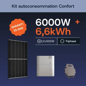 Kit Autoconsommation 6000W + 6,6kWh - APSystems - Triphasé