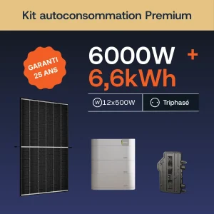 Kit Autoconsommation 6000W + 6,6kWh - Enphase - Triphasé